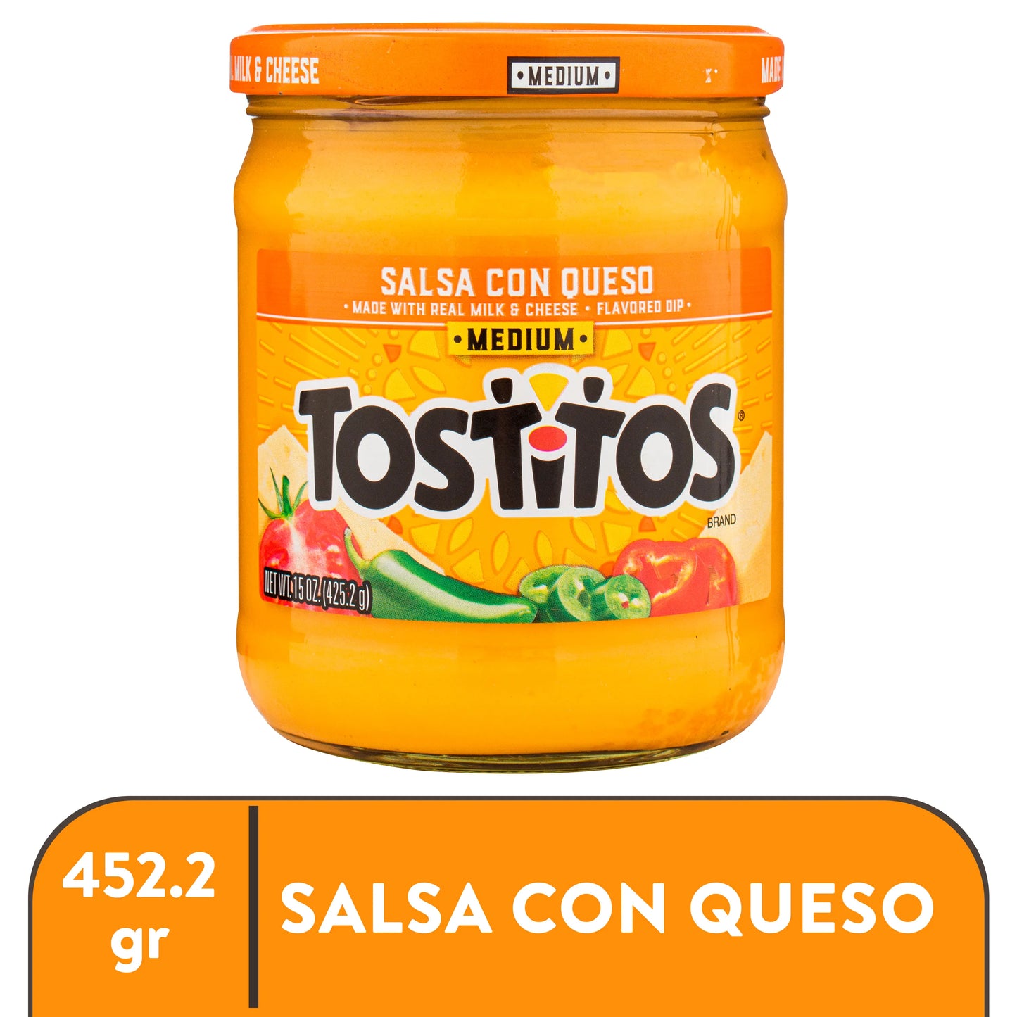 TOSTITOS SALSA CON QUESO MEDIO 425.2G