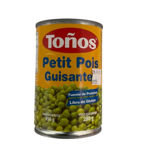 TOÑOS GUISANTES 410G