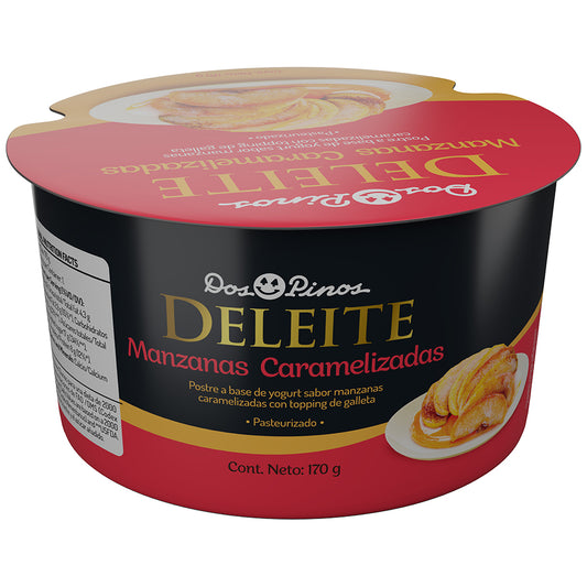 YOGURT DELEITE MANZANAS CARAMELIZADAS CON TOPPING 170G