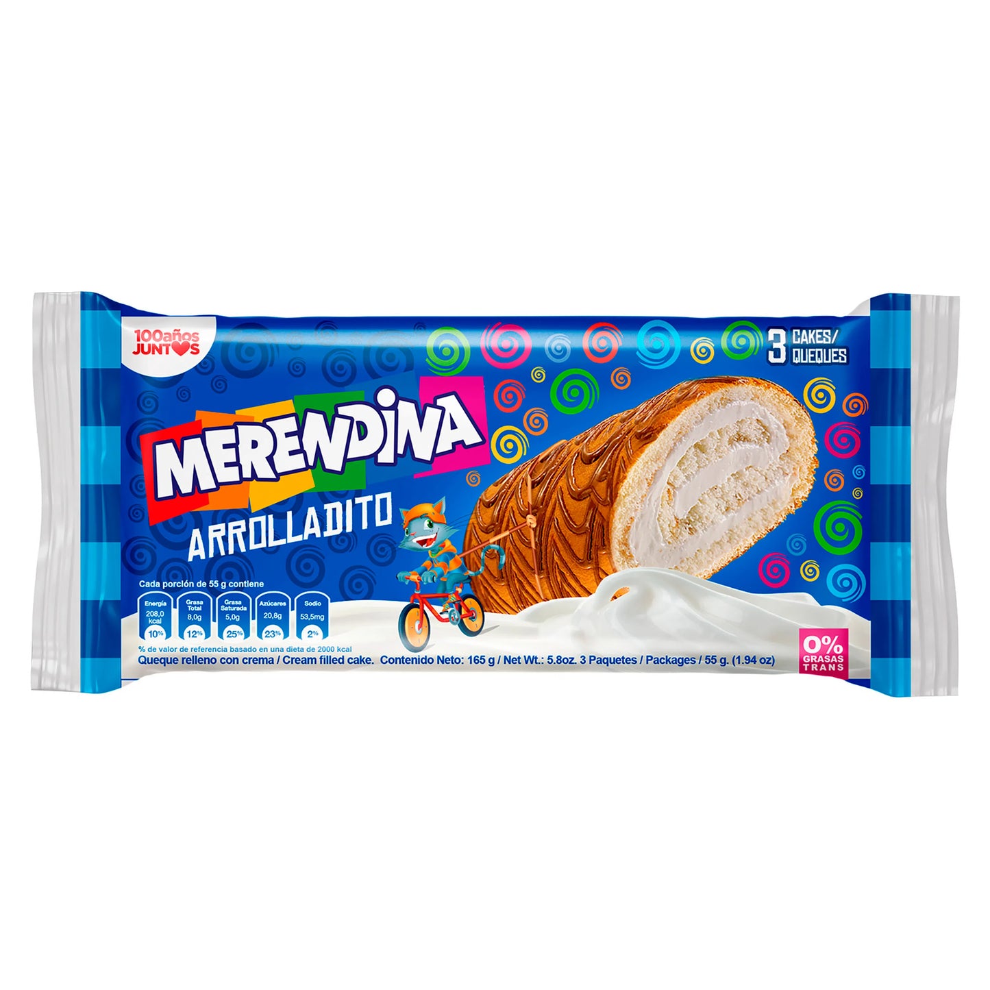 MERENDINA ARROLLADITO 168G 3UDS