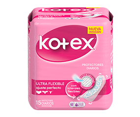 KOTEX PROTECTOR DIARIO ULTRA FLEXIBLE 15UDS