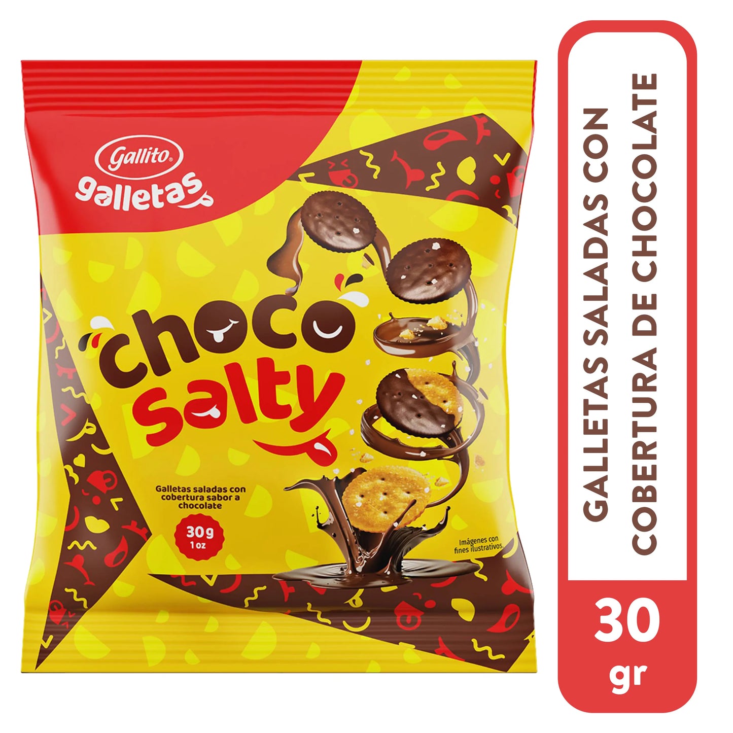 GALLETA GALLITO CHOCO SALTY 30g