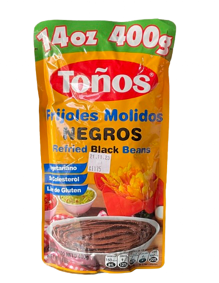 FRIJOLES MOLIDOS TOÑO NEGRO 400G