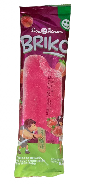 PALETA BRIKO FRESA 82G