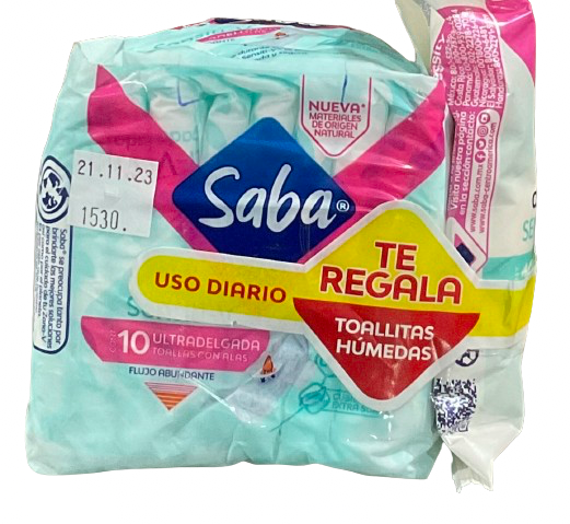 SABA ULTRADELGADA SENSITI-V C/A 10UDS