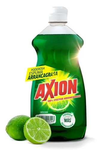 JABON LAVAPLATOS AXION LIMON 400ML