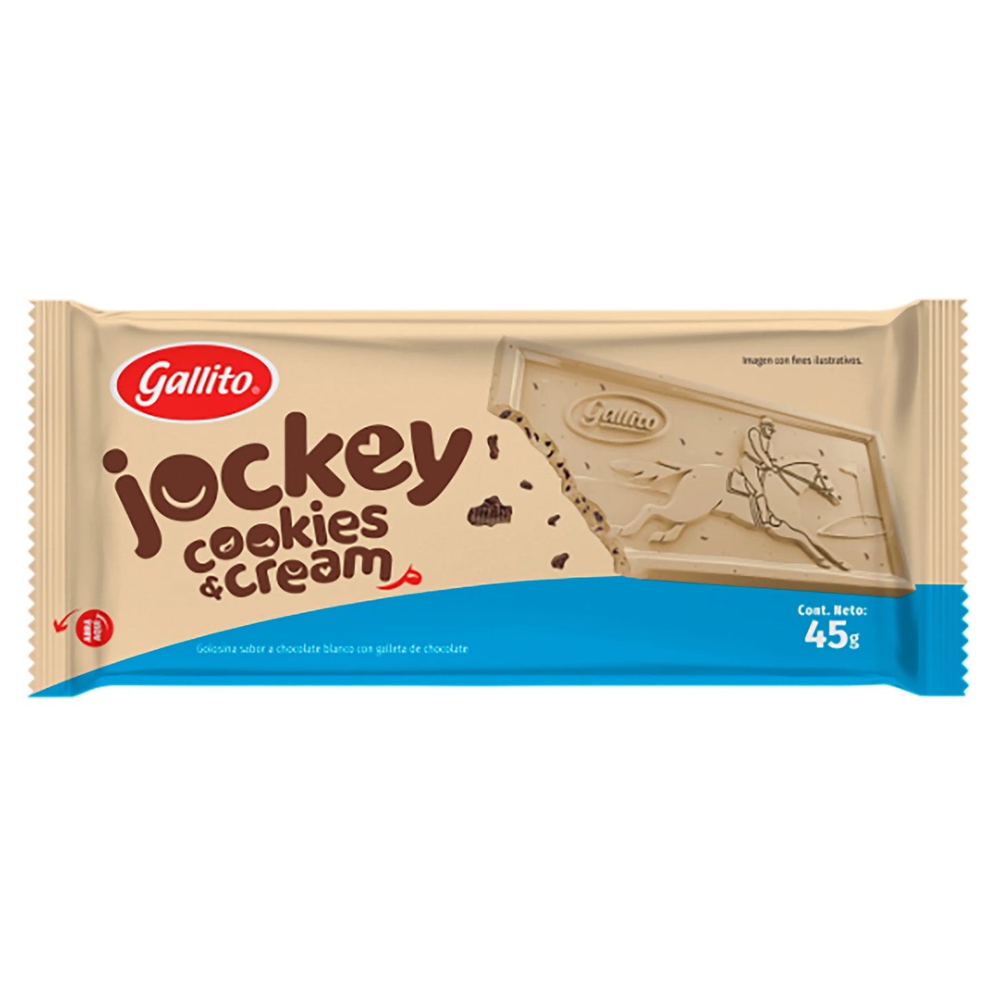 JOCKEY TABLETA COOKIES & CREAM 45G