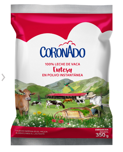 LECHE EN POLVO CORONADO ENTERA 350G