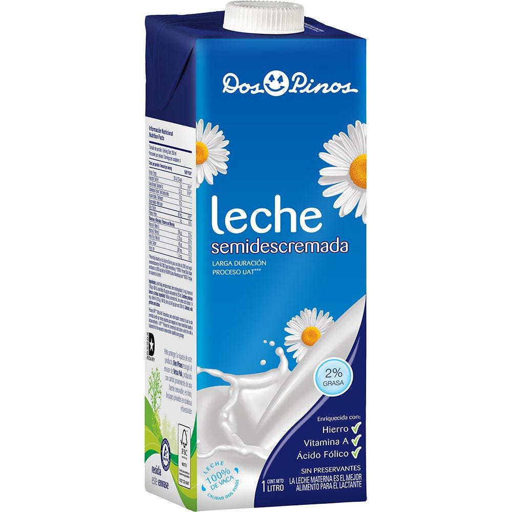 LECHE SEMIDESCREMADA TB 1L