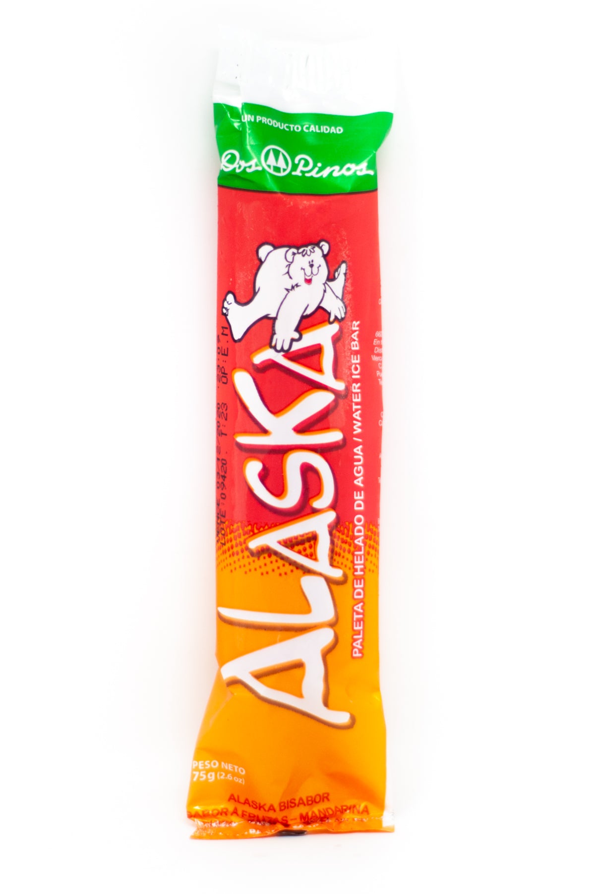 PALETA ALASKA FRUTAS-MANDARINA (75G)