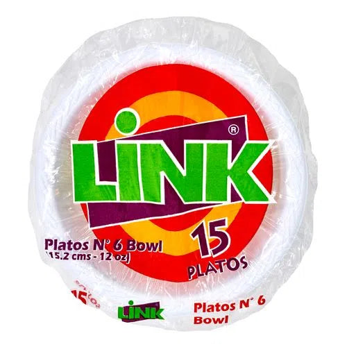 PLATOS LINK HONDOS #6 15UDS