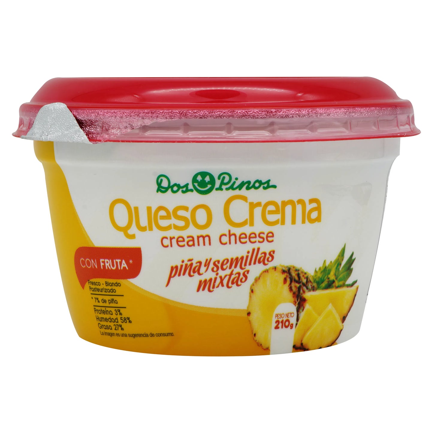 QUESO CREMA PIÑA 210G