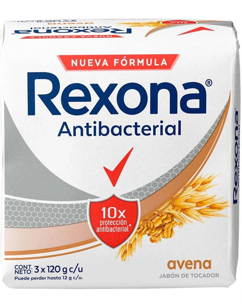 REXONA JABON AVENA 3PACK 120G