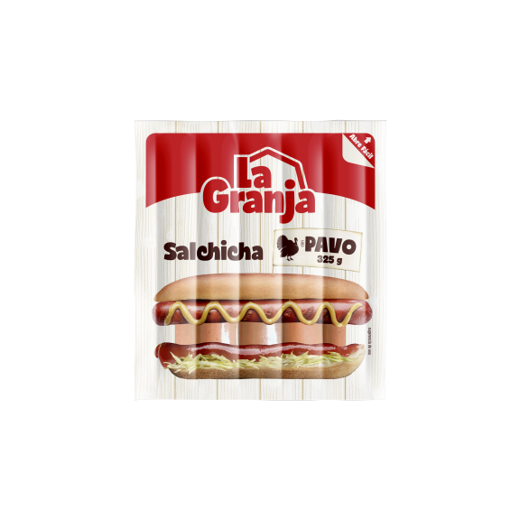 LA GRANJA SALCHICHA CON PAVO 325G