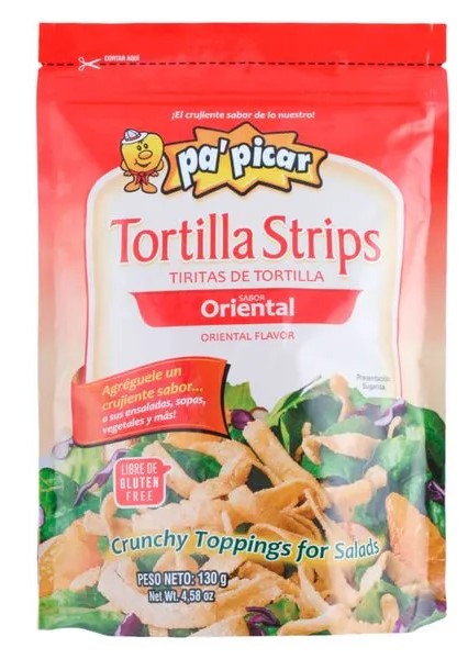 TORTILLA STRIPS PA PICAR ORIENTAL 130G