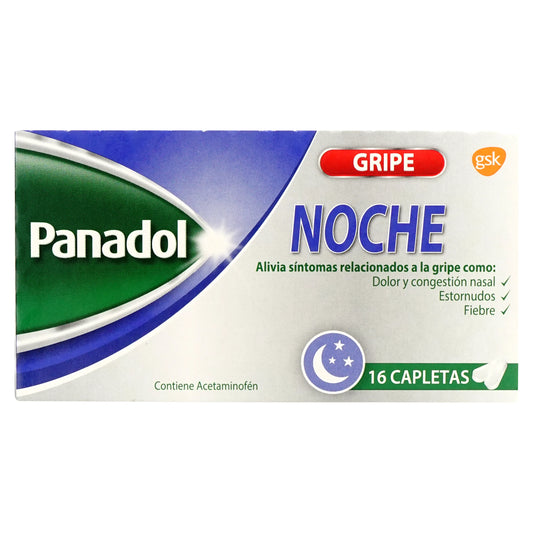 PANADOL GRIPE NOCHE UNIDAD