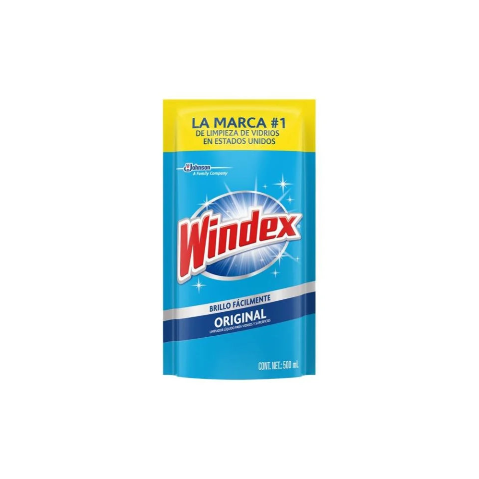 WINDEX LIMPIA VIDRIOS ORIGINAL DP 500ML